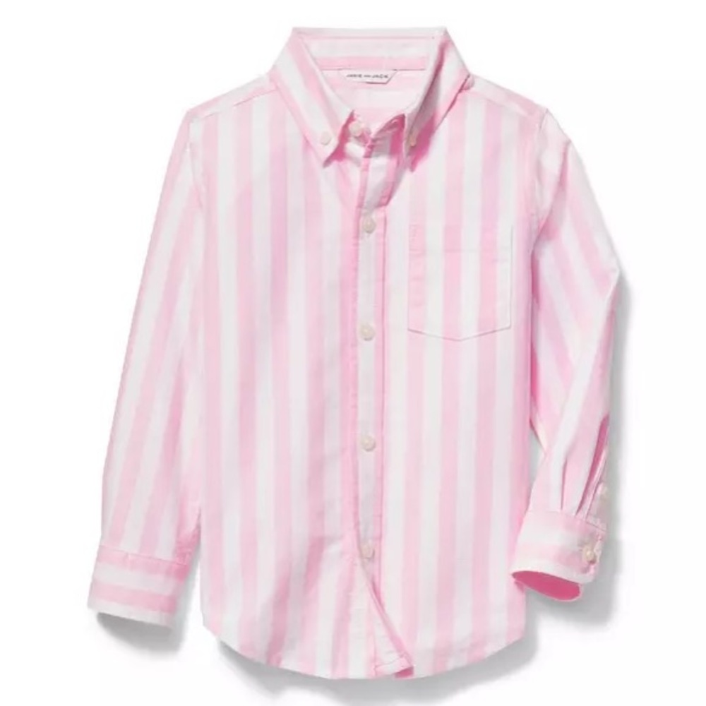 Janie and Jack Striped Oxford Shirt - size 4